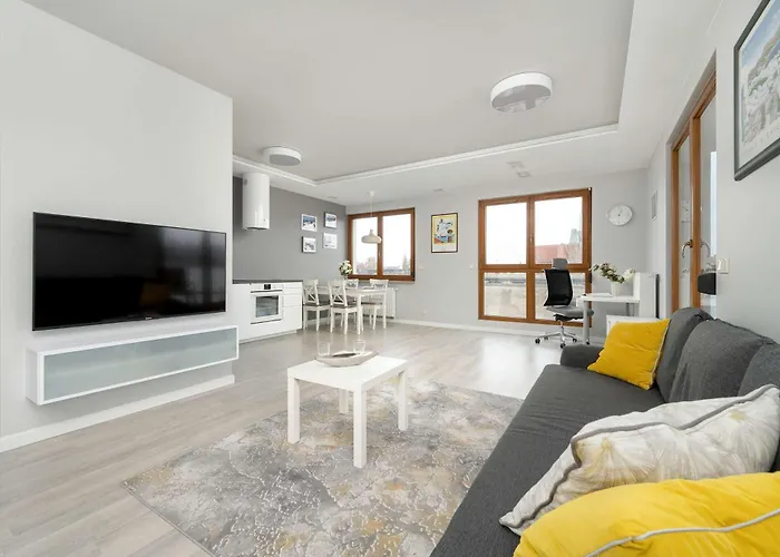 Nowoczesny Blisko Rzeki We Wrocławiu Z Biurkiem I Parkingiem By Renters Apartament