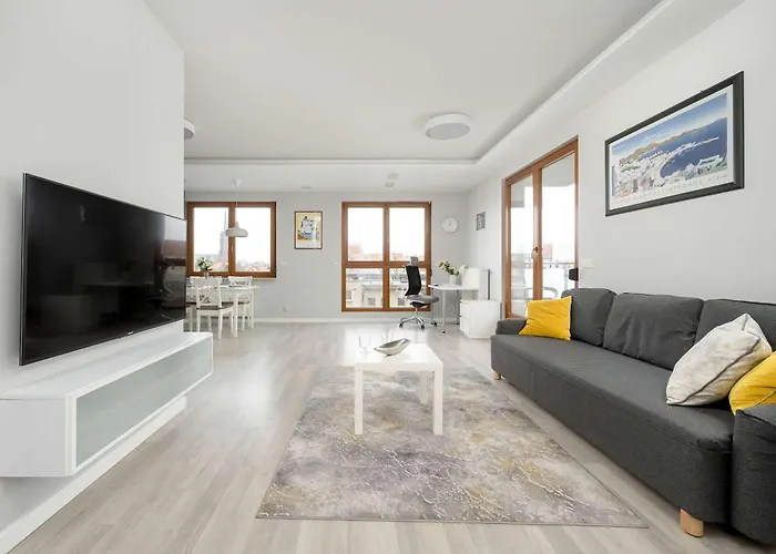 Apartament Nowoczesny Blisko Rzeki We Wrocławiu Z Biurkiem I Parkingiem By Renters *