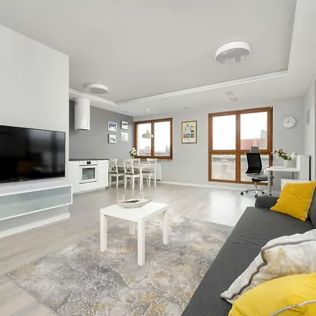 Nowoczesny Blisko Rzeki We Wroclawiu Z Biurkiem I Parkingiem By Renters Apartmán